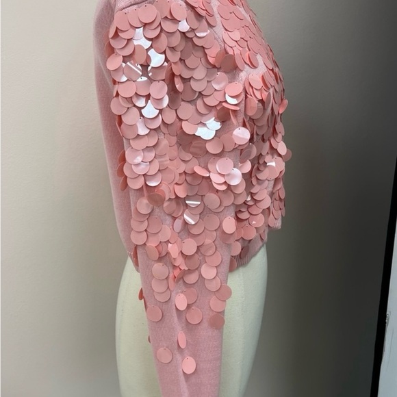 Alice + Olivia Delfina Wool Cropped Size XS Women's Crop Knit Sweater NWT - Picture 7 of 15